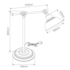 Domus Lighting Desk Lamps DOMUS TINLEY-DL DESK LAMP 1 XE27 240V Lights-For-You