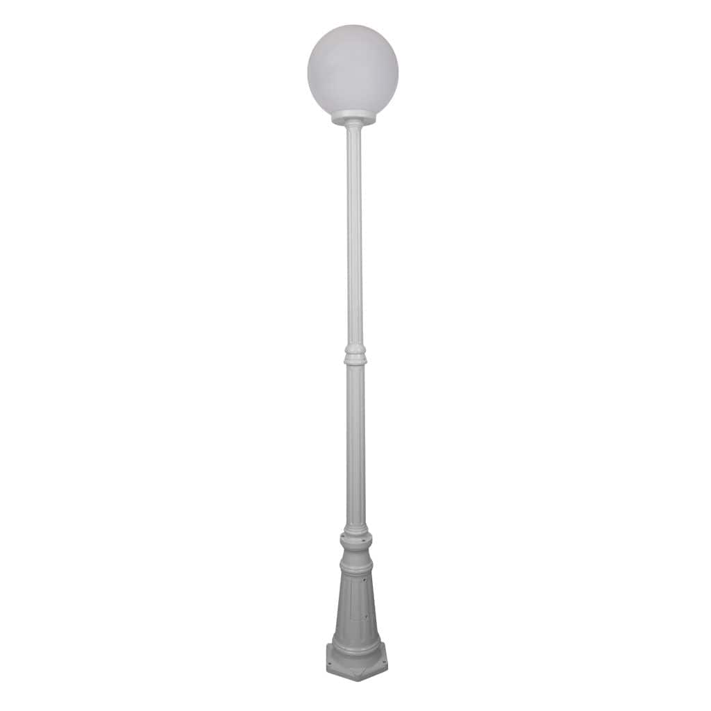 Domus Lighting Exterior Posts White DOMUS GT-558 Siena Sphere Tall Post Lights-For-You 15613