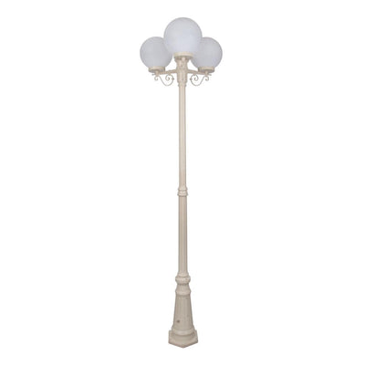 Domus Lighting Exterior Posts DOMUS GT-562 Siena Triple Spheres Tall Post Lights-For-You 15626 9330772156263