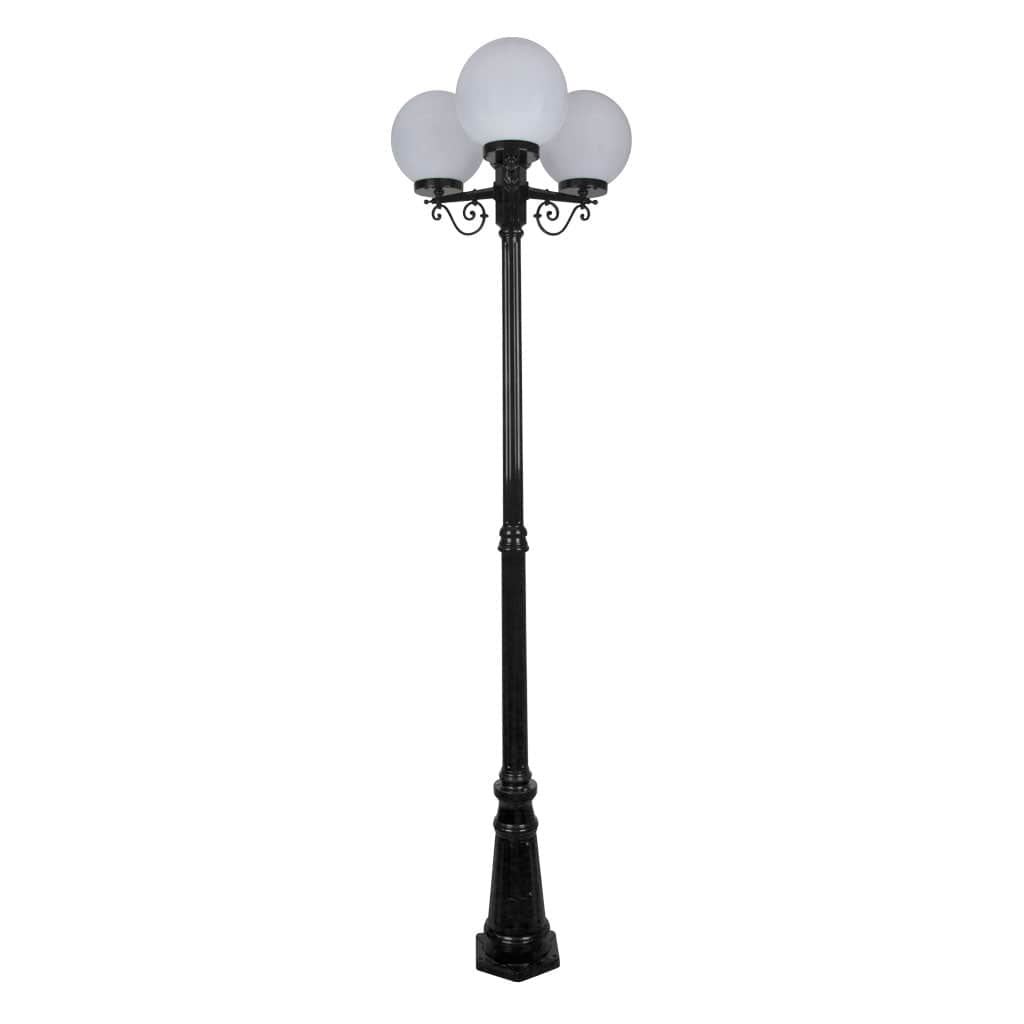 Domus Lighting Exterior Posts DOMUS GT-562 Siena Triple Spheres Tall Post Lights-For-You 15627 9330772156270