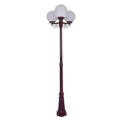 Domus Lighting Exterior Posts DOMUS GT-562 Siena Triple Spheres Tall Post Lights-For-You 15628 9330772156287