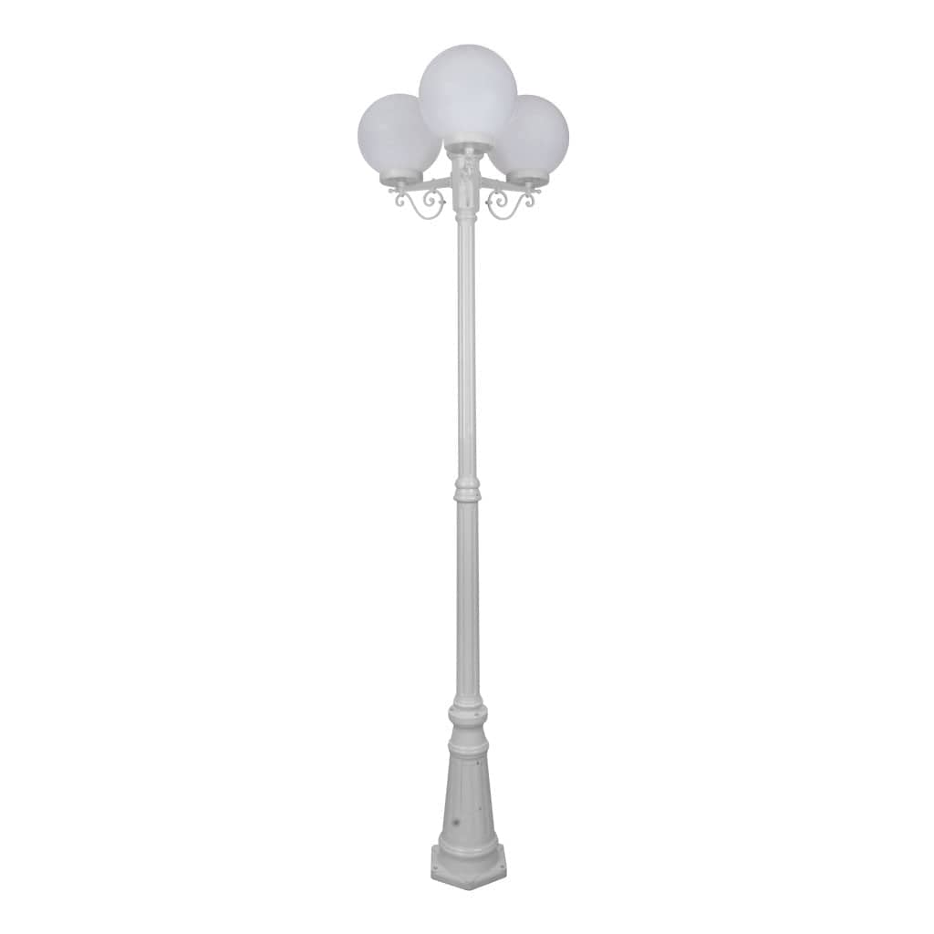 Domus Lighting Exterior Posts DOMUS GT-562 Siena Triple Spheres Tall Post Lights-For-You 15631 9330772156317