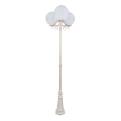 Domus Lighting Exterior Posts Beige DOMUS GT-563 Siena Triple Spheres Tall Post Lights-For-You 15632