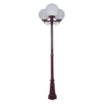 Domus Lighting Exterior Posts DOMUS GT-563 Siena Triple Spheres Tall Post Lights-For-You 15634 9330772156348