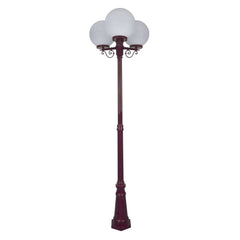 Domus Lighting Exterior Posts DOMUS GT-563 Siena Triple Spheres Tall Post Lights-For-You 15634 9330772156348