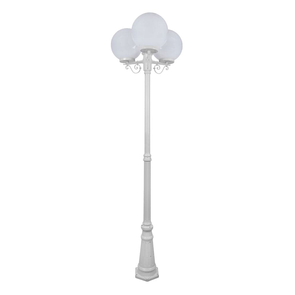 Domus Lighting Exterior Posts DOMUS GT-563 Siena Triple Spheres Tall Post Lights-For-You 15637 9330772156379