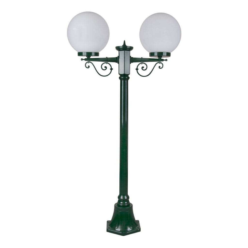 Domus Lighting Exterior Posts DOMUS GT-567 Siena Twin Spheres Short Post Lights-For-You 15641 9330772156416