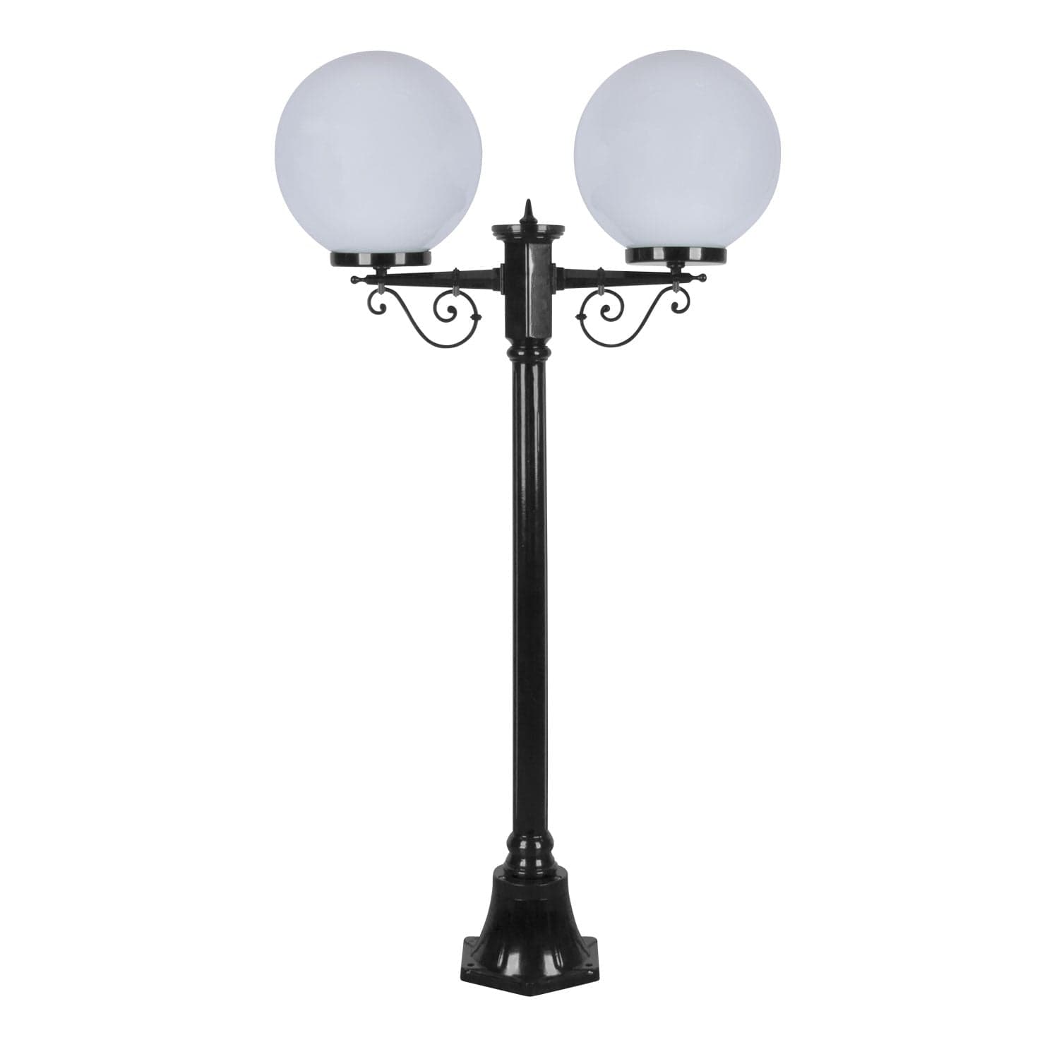 Domus Lighting Exterior Posts DOMUS GT-568 Siena - Twin 30cm Spheres Short Post Lights-For-You 15645 9330772156454