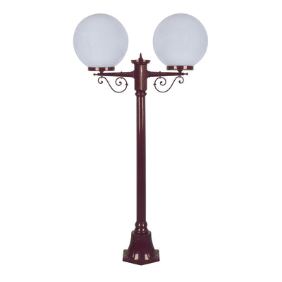 Domus Lighting Exterior Posts DOMUS GT-568 Siena - Twin 30cm Spheres Short Post Lights-For-You 15646 9330772156461