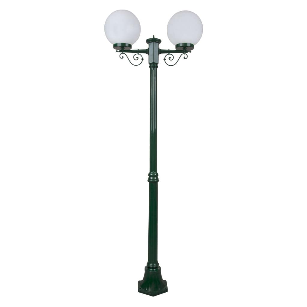 Domus Lighting Exterior Posts Green DOMUS GT-569 Siena - Twin Spheres Medium Exterior Posts Lights-For-You 15653