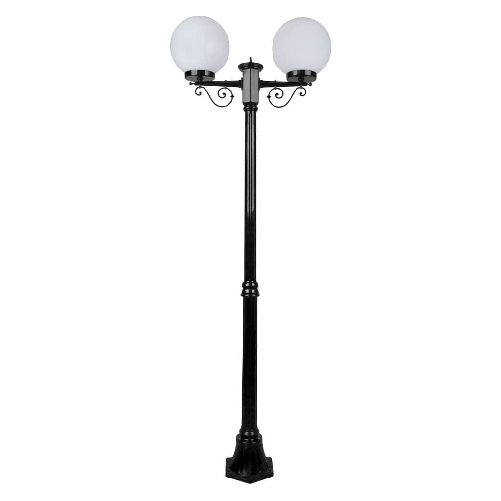 Domus Lighting Exterior Posts DOMUS GT-569 Siena - Twin Spheres Medium Exterior Posts Lights-For-You 15651 9330772156515