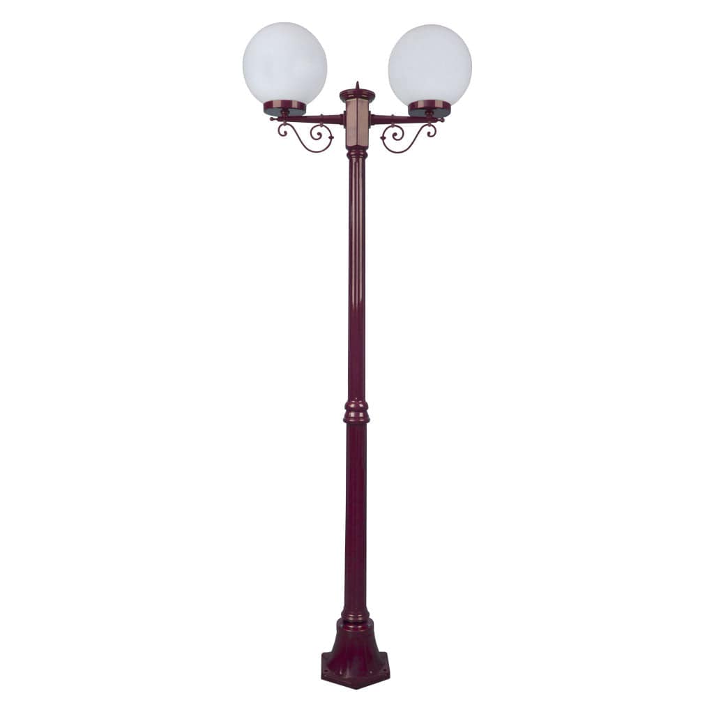 Domus Lighting Exterior Posts DOMUS GT-569 Siena - Twin Spheres Medium Exterior Posts Lights-For-You 15652 9330772156522