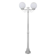 Domus Lighting Exterior Posts White DOMUS GT-569 Siena - Twin Spheres Medium Exterior Posts Lights-For-You 15655