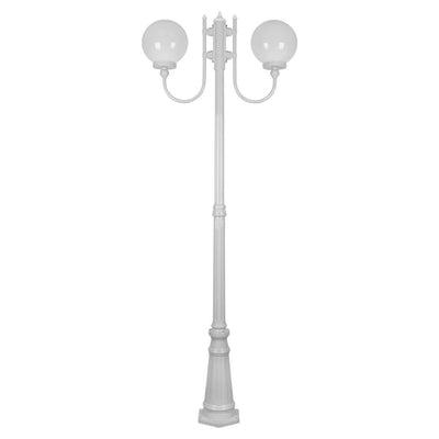 Domus Lighting Exterior Posts DOMUS GT-620 Lisbon Twin Sphere Post Light Lights-For-You 15739 9330772157390