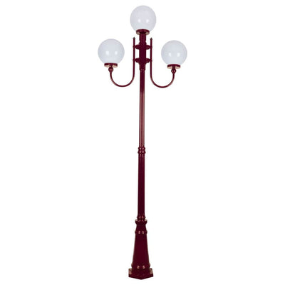 Domus Lighting Exterior Posts Domus GT-622 Lisbon Triple Spheres Post Light Lights-For-You 15748 9330772157482