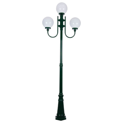 Domus Lighting Exterior Posts Domus GT-622 Lisbon Triple Spheres Post Light Lights-For-You 15749 9330772157499