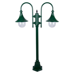 Domus Lighting Exterior Posts Green Domus GT-657 Monaco Twin Head Short Post Lights-For-You 15827
