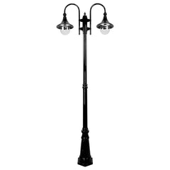 Domus Lighting Exterior Posts Black Domus GT-662 Monaco Twin Head Tall Post Lights-For-You 15849