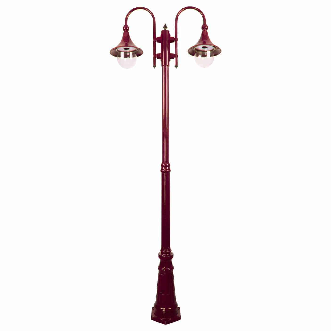 Domus Lighting Exterior Posts Burgundy Domus GT-662 Monaco Twin Head Tall Post Lights-For-You 15850