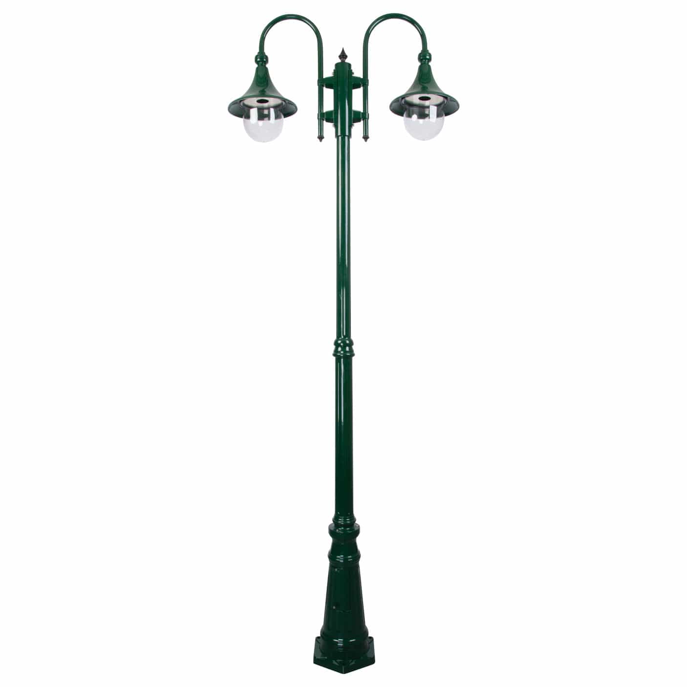 Domus Lighting Exterior Posts Green Domus GT-662 Monaco Twin Head Tall Post Lights-For-You 15851