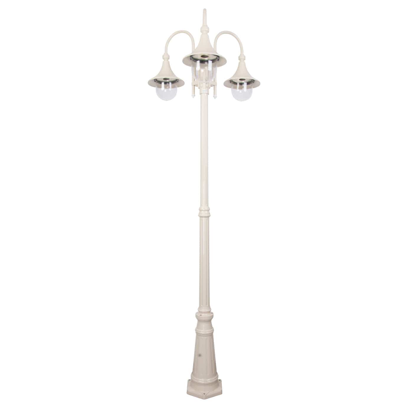 Domus Lighting Exterior Posts Beige Domus GT-664 Monaco Triple Head Tall Post Lights-For-You 15854