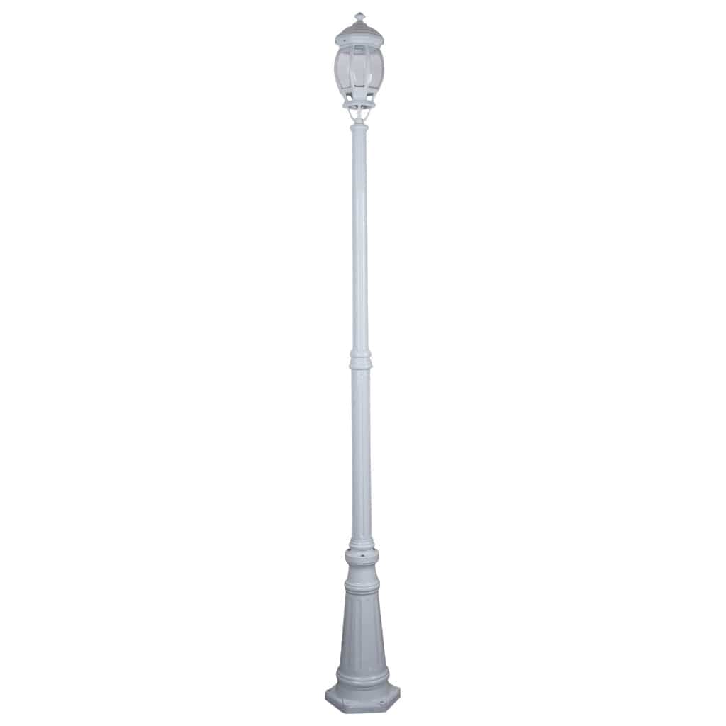 Domus Lighting Exterior Posts White Domus GT-678 Vienna Single Head Tall Post Light Lights-For-You 15931