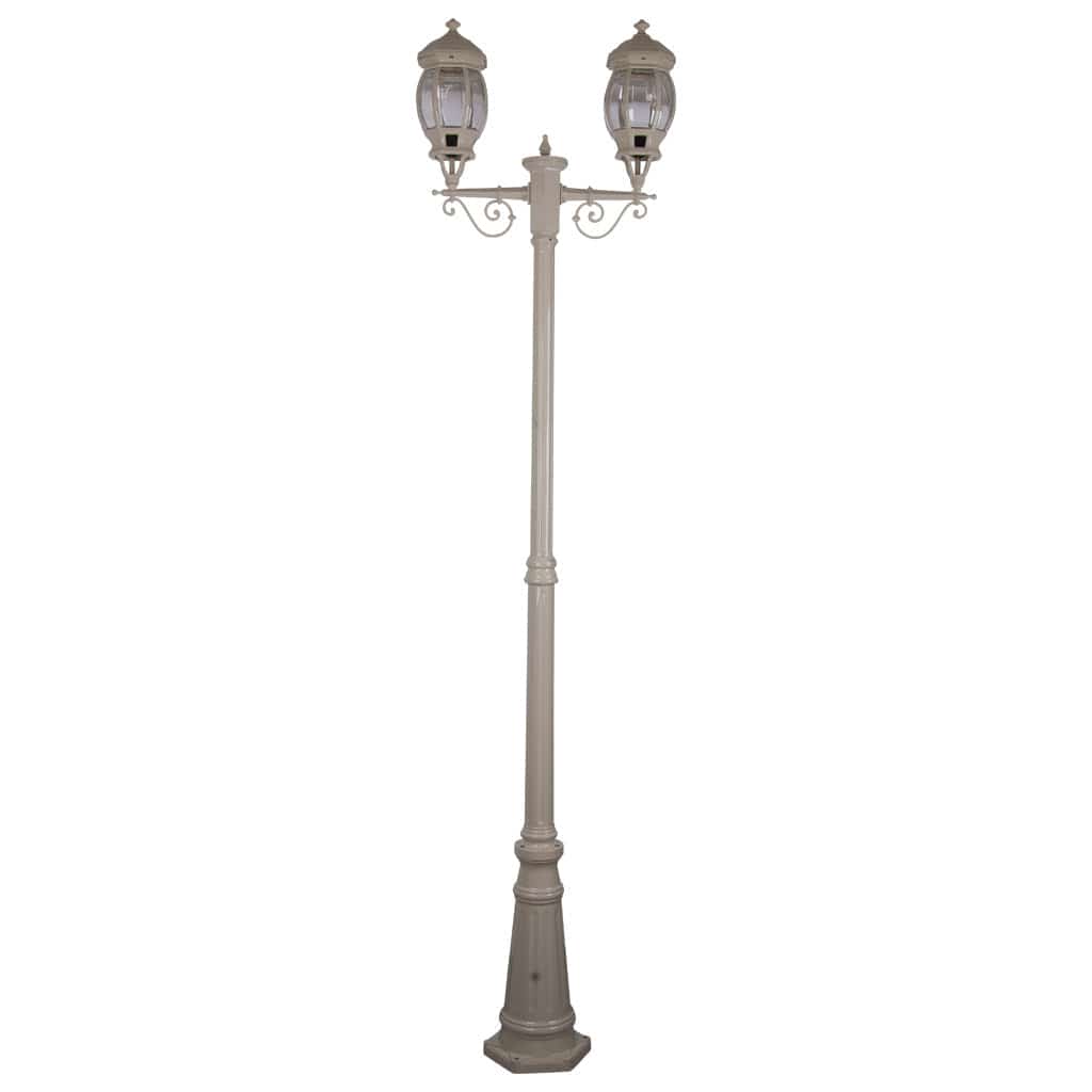 Domus Lighting Exterior Posts Beige Domus GT-680 Vienna Twin Head Tall Post Light Lights-For-You 15932
