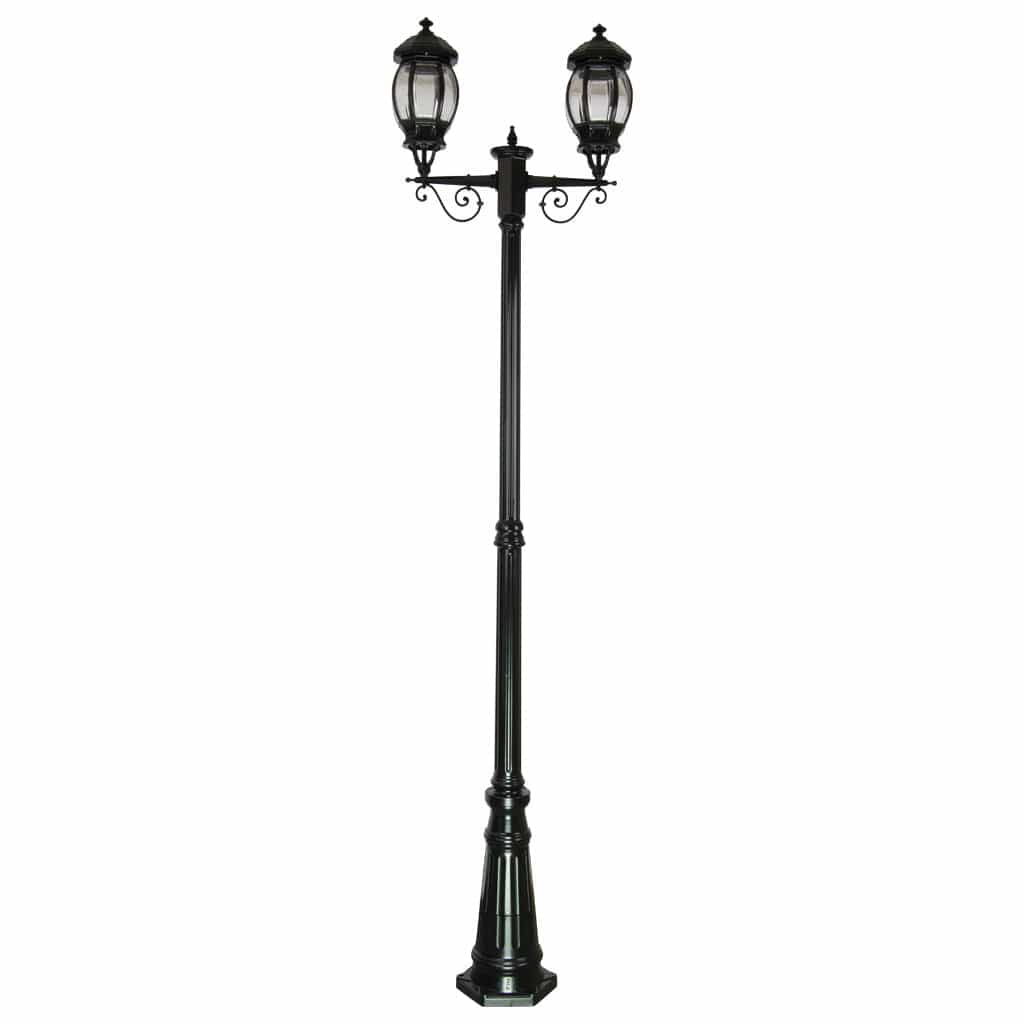 Domus Lighting Exterior Posts Domus GT-680 Vienna Twin Head Tall Post Light Lights-For-You 15933 9330772159332