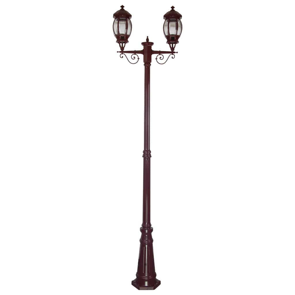 Domus Lighting Exterior Posts Domus GT-680 Vienna Twin Head Tall Post Light Lights-For-You 15934 9330772159349