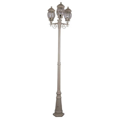 Domus Lighting Exterior Posts Beige Domus GT-682 Vienna Triple Head Tall Post Lights-For-You 15938