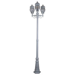 Domus Lighting Exterior Posts White Domus GT-682 Vienna Triple Head Tall Post Lights-For-You 15943
