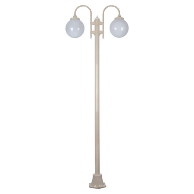 Domus Lighting Exterior Posts DOMUS LISBON 2LT 2.4M 250MM OPAL POSTLIGHT Lights-For-You 15788 9330772157888