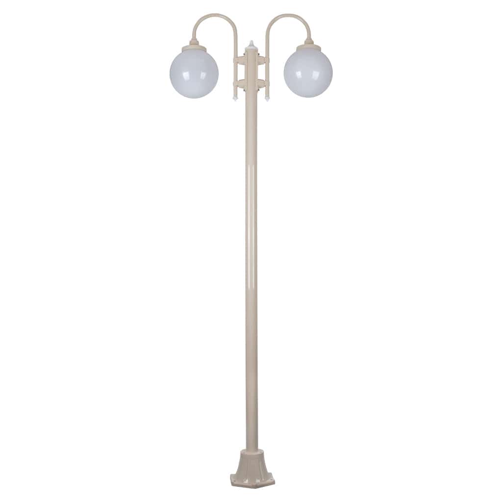 Domus Lighting Exterior Posts DOMUS LISBON 2LT 2.4M 250MM OPAL POSTLIGHT Lights-For-You 15788 9330772157888