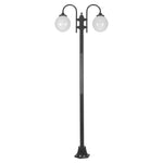 Domus Lighting Exterior Posts DOMUS LISBON 2LT 2.4M 250MM OPAL POSTLIGHT Lights-For-You 15789 9330772157895