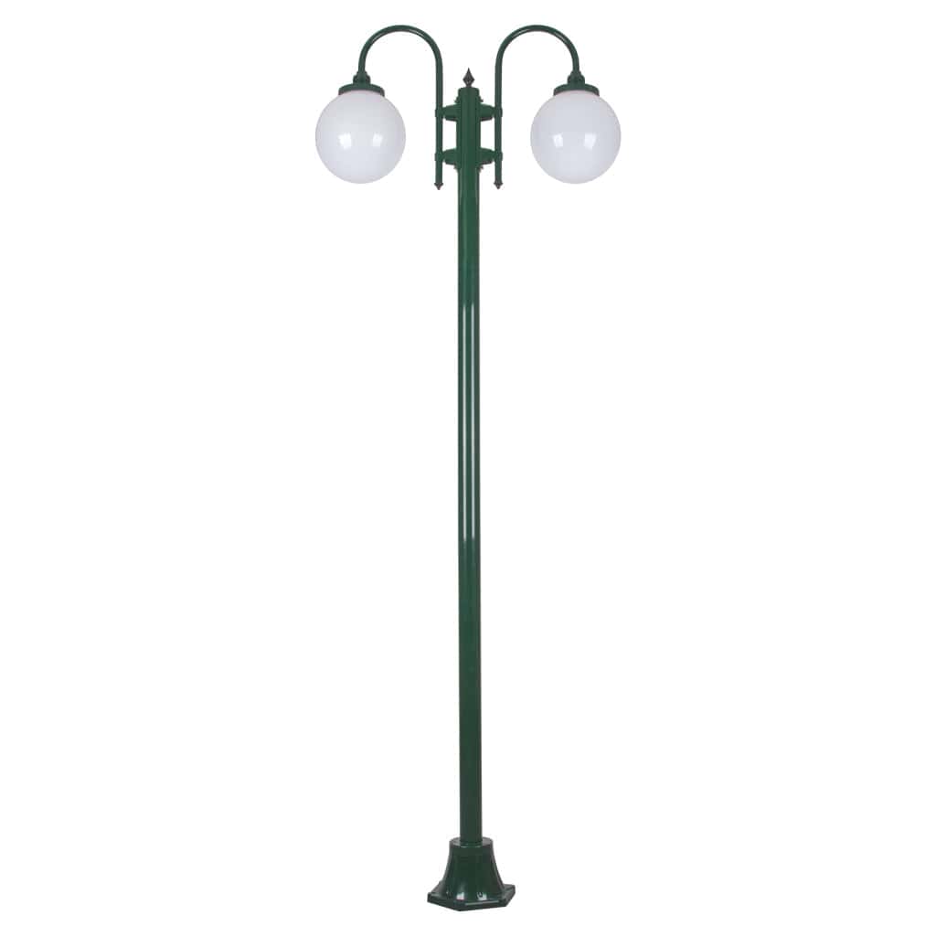 Domus Lighting Exterior Posts DOMUS LISBON 2LT 2.4M 250MM OPAL POSTLIGHT Lights-For-You 15791 9330772157918