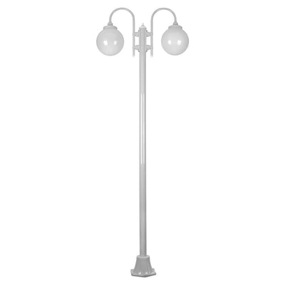 Domus Lighting Exterior Posts DOMUS LISBON 2LT 2.4M 250MM OPAL POSTLIGHT Lights-For-You 15793 9330772157932