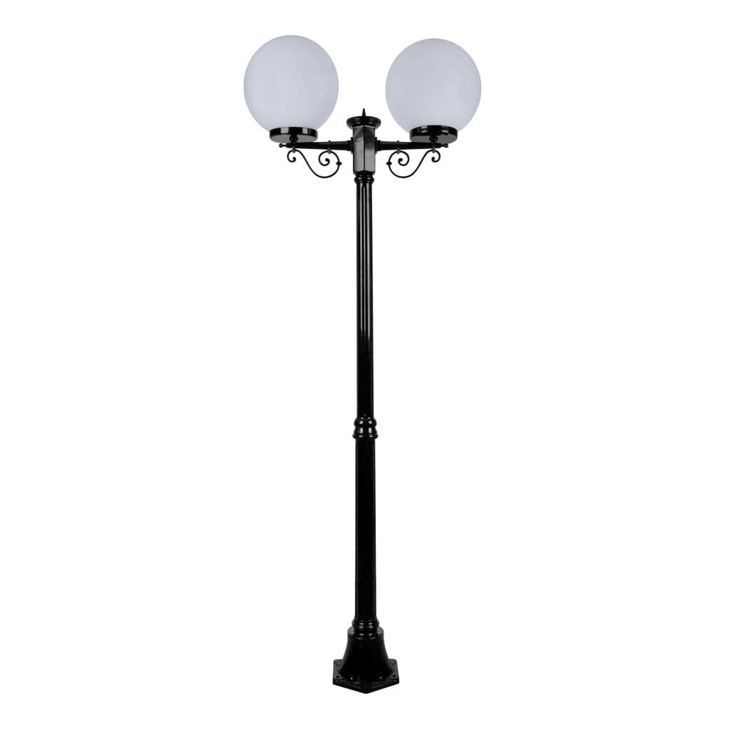 Domus Lighting Exterior Posts GT-570 Siena - Twin Spheres Medium Exterior Posts Lights-For-You 15657 9330772156577