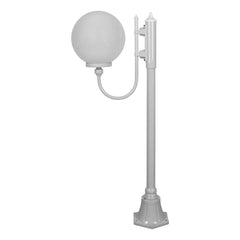 Domus Lighting Exterior Posts GT-607 Lisbon - 30cm Sphere Curved Arm Short Post Light Lights-For-You 15685 9330772156850