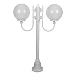 Domus Lighting Exterior Posts GT-609 Lisbon - Twin 30cm Spheres Curved Arms Short Post Light Lights-For-You 15697 9330772156973