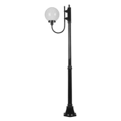 Domus Lighting Exterior Posts GT-612 Lisbon - 25cm Sphere Curved Arm Medium Post Light Lights-For-You 15699 9330772156997