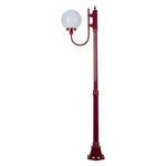 Domus Lighting Exterior Posts GT-612 Lisbon - 25cm Sphere Curved Arm Medium Post Light Lights-For-You 15700 9330772157000