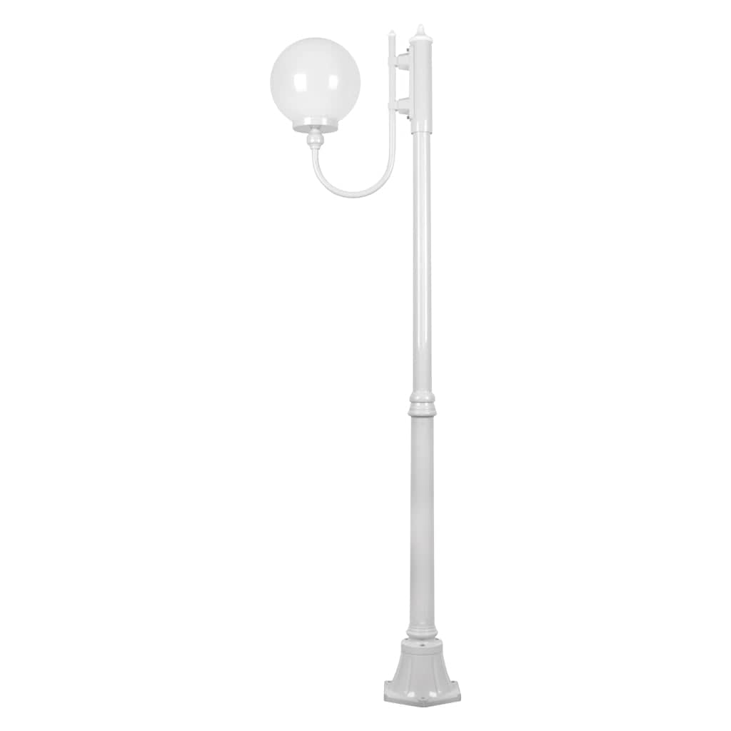 Domus Lighting Exterior Posts GT-612 Lisbon - 25cm Sphere Curved Arm Medium Post Light Lights-For-You 15703 9330772157031