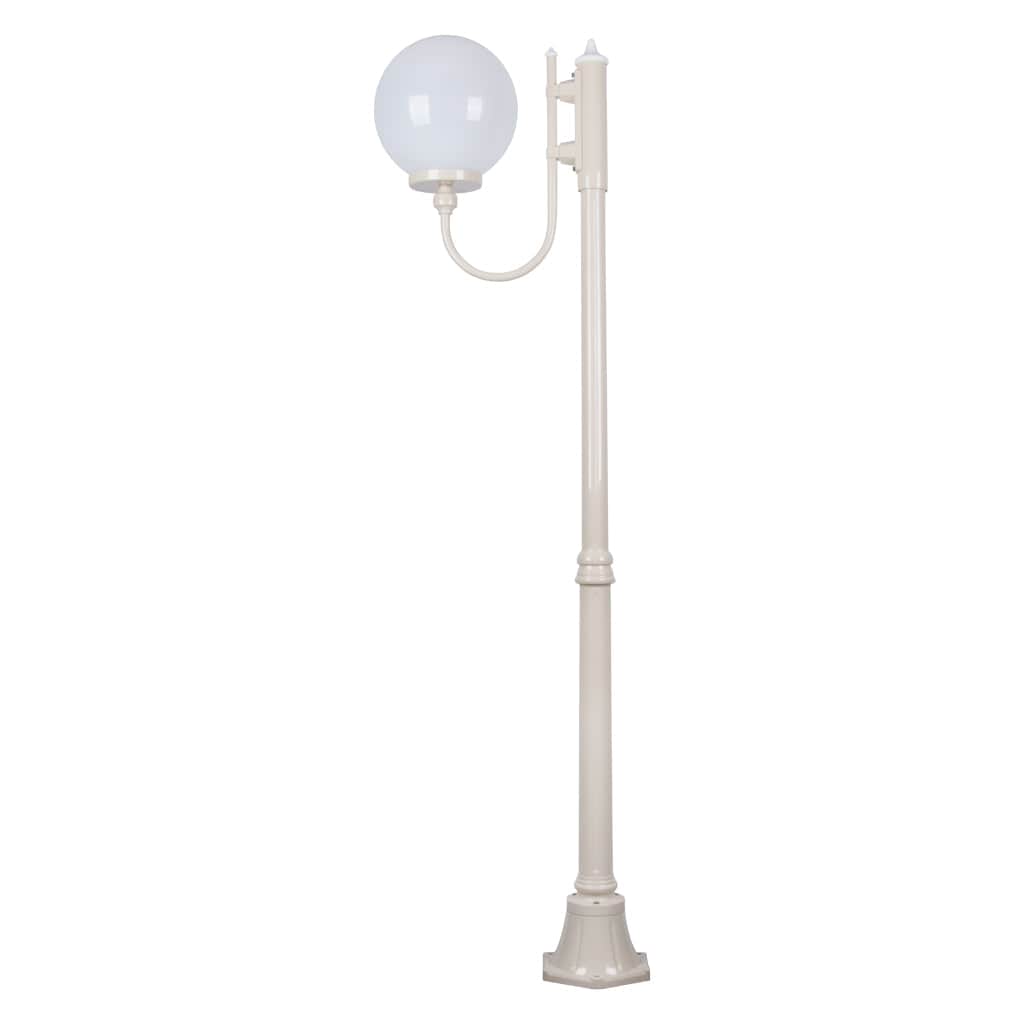 Domus Lighting Exterior Posts GT-613 Lisbon - 30cm Sphere Curved Arm Medium Post Light Lights-For-You 15704 9330772157048