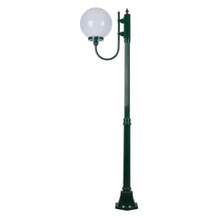 Domus Lighting Exterior Posts GT-613 Lisbon - 30cm Sphere Curved Arm Medium Post Light Lights-For-You 15707 9330772157079