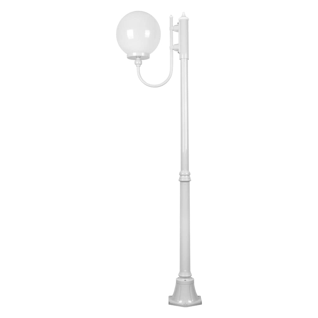 Domus Lighting Exterior Posts GT-613 Lisbon - 30cm Sphere Curved Arm Medium Post Light Lights-For-You 15709 9330772157093