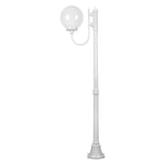 Domus Lighting Exterior Posts GT-613 Lisbon - 30cm Sphere Curved Arm Medium Post Light Lights-For-You 15709 9330772157093
