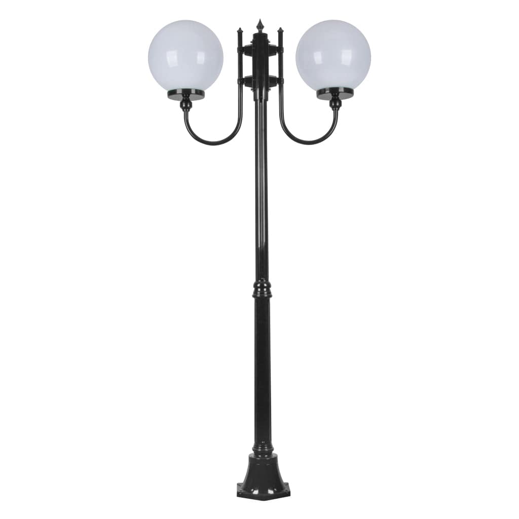 Domus Lighting Exterior Posts GT-615 Lisbon Twin Sphere Curved Post Light Lights-For-You 15717 9330772157178