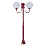 Domus Lighting Exterior Posts GT-615 Lisbon Twin Sphere Curved Post Light Lights-For-You 15718 9330772157185