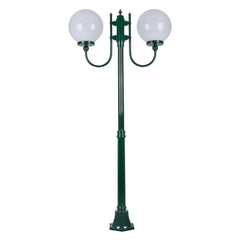 Domus Lighting Exterior Posts GT-615 Lisbon Twin Sphere Curved Post Light Lights-For-You 15719 9330772157192