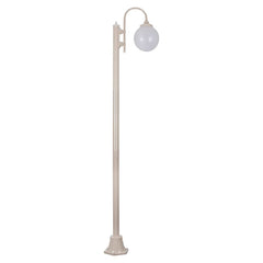 Domus Lighting Exterior Posts LISBON 1LT 2.4M 250MM OPAL POSTLIGHT Lights-For-You 15782 9330772157826